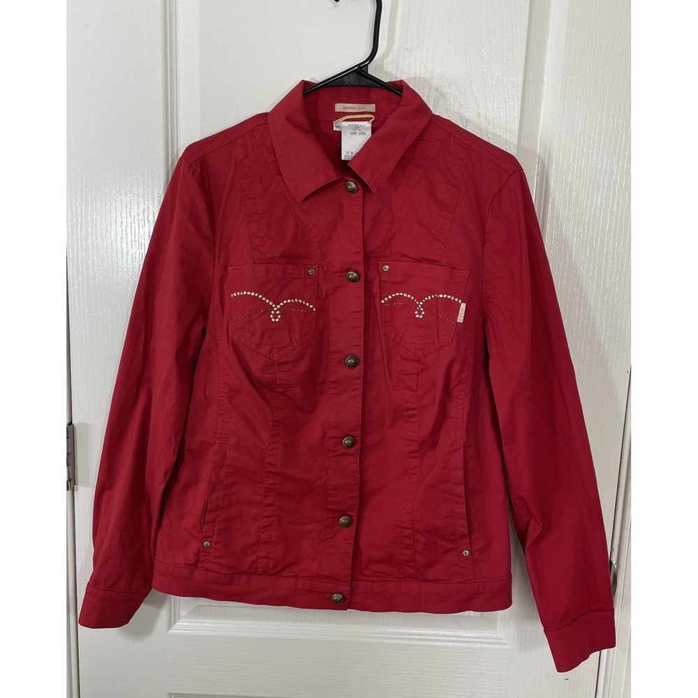 Cowgirl Shirt Western Womens 6 Red‎ Rodeo Festival Line Dance Ranch Long Sleeve